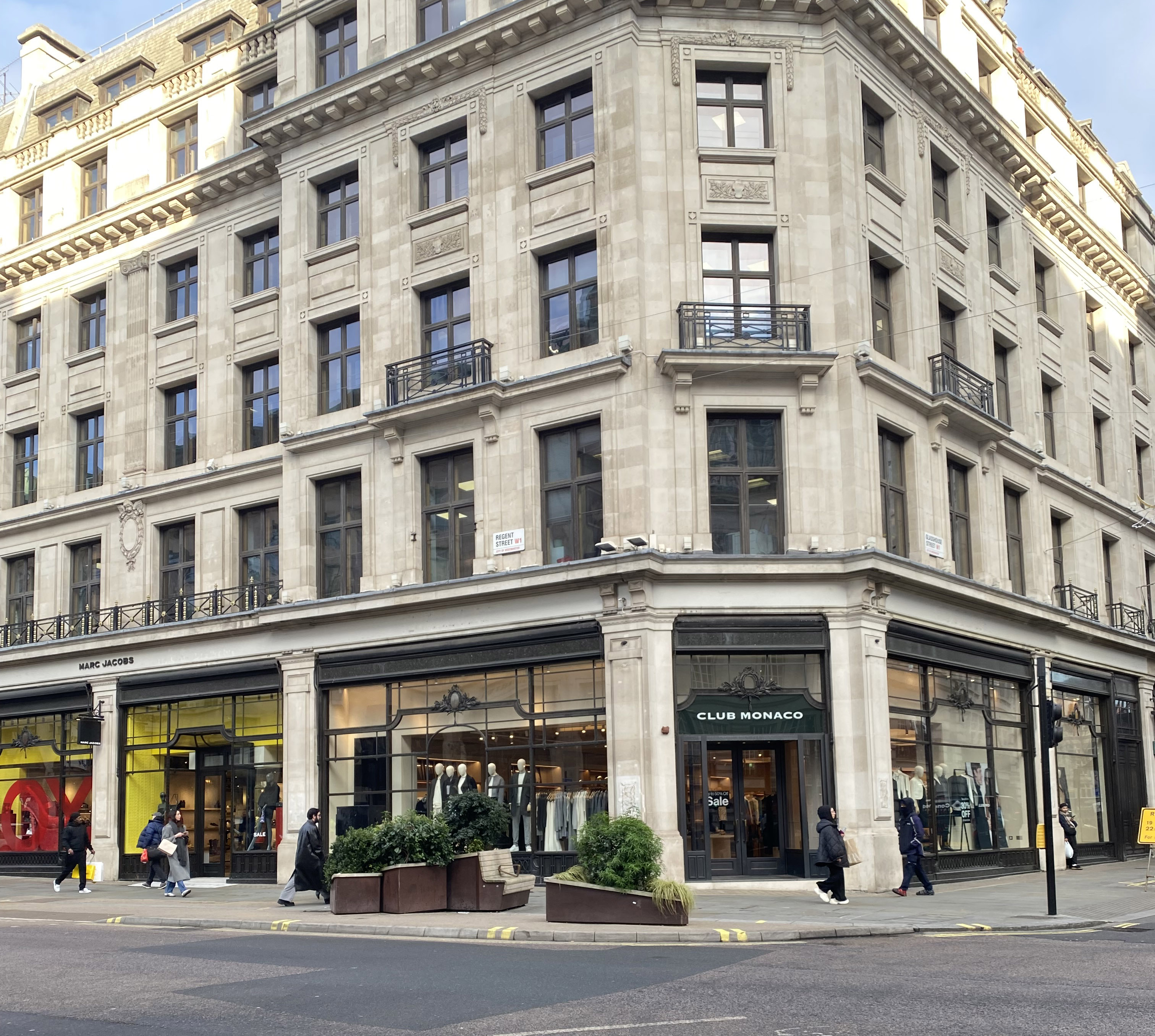 Club Monaco store on Regent Street in London