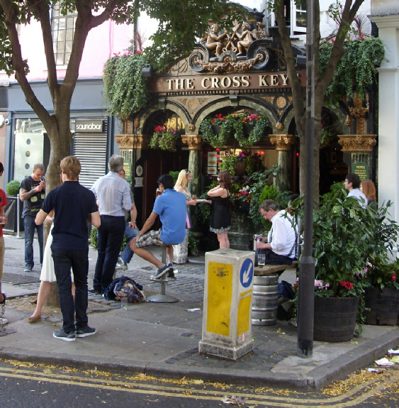 The Cross Keys pub on Endell Street in London's Covent Garden
