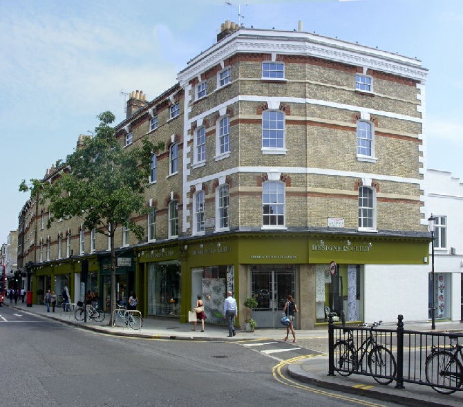 Designers Guild shops on King’s Road in Chelsea