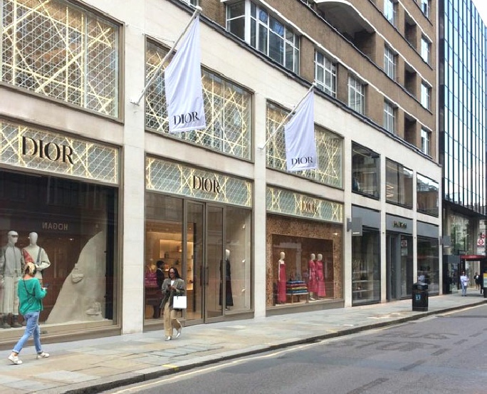 Dior fashion store in Knightsbridge