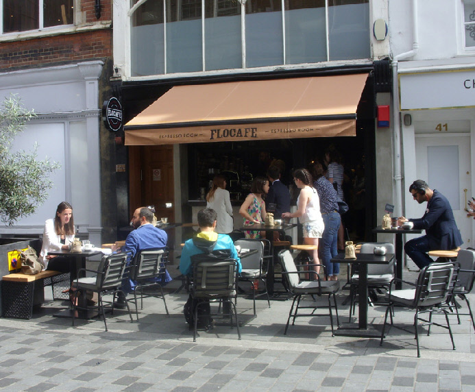 Flo Cafe on South Molton Street in London’s Mayfair