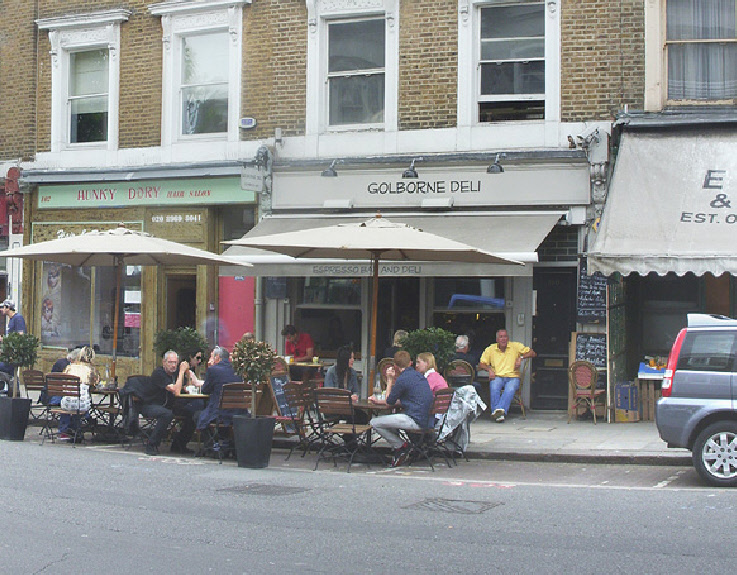 Golborne deli on Golborne Road near Portobello