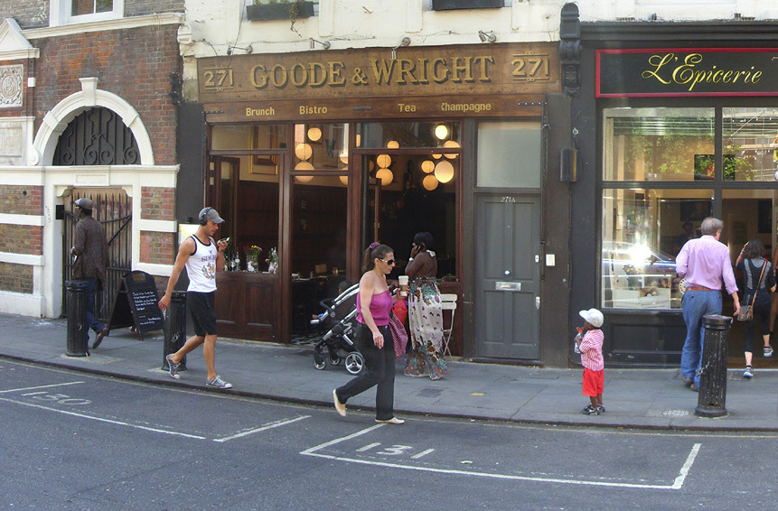 Goode & Wright diner on London’s Portobello Road