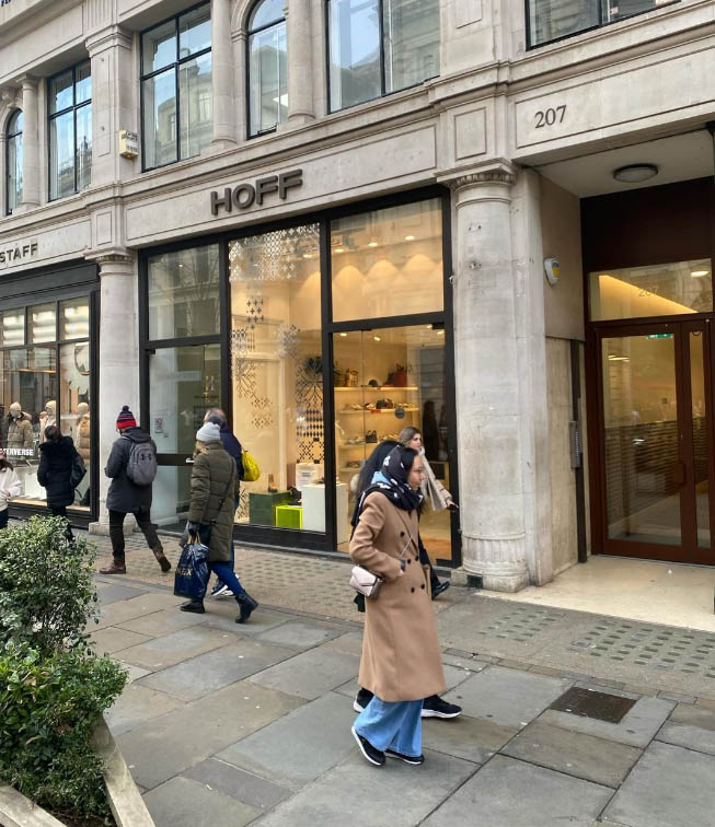 Hoff shoe shop on Regent Street in London 