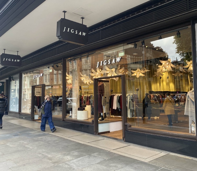 Jigsaw shop on Kensington High Street in London