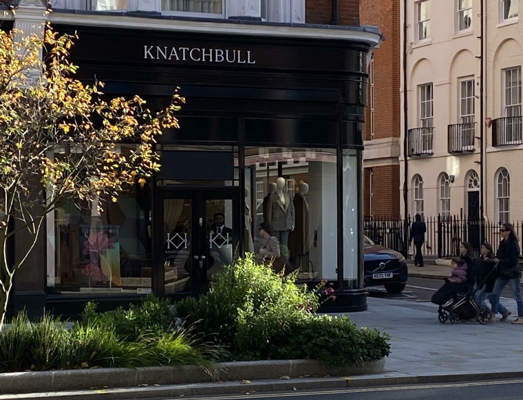 Knatchbull womenswear shop on Sloane Street in London