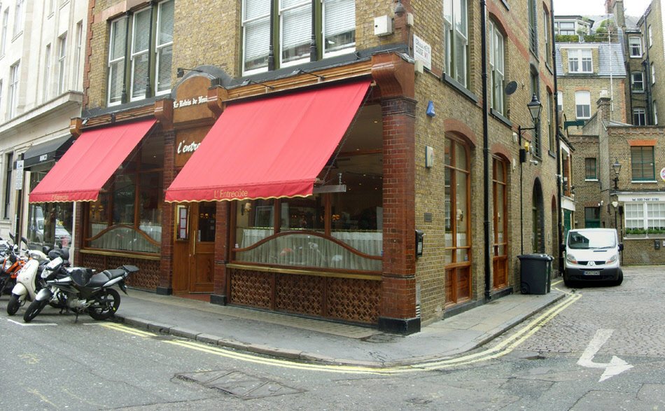 Le Relais de Venise steak restaurant on Marylebone Lane in London