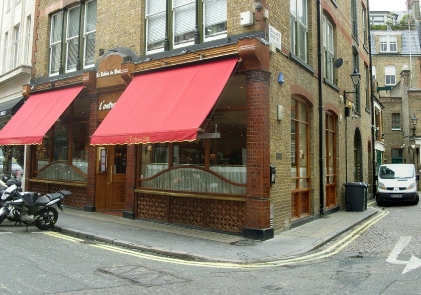 Le Relais de Venise restaurant on Marylebone Lane