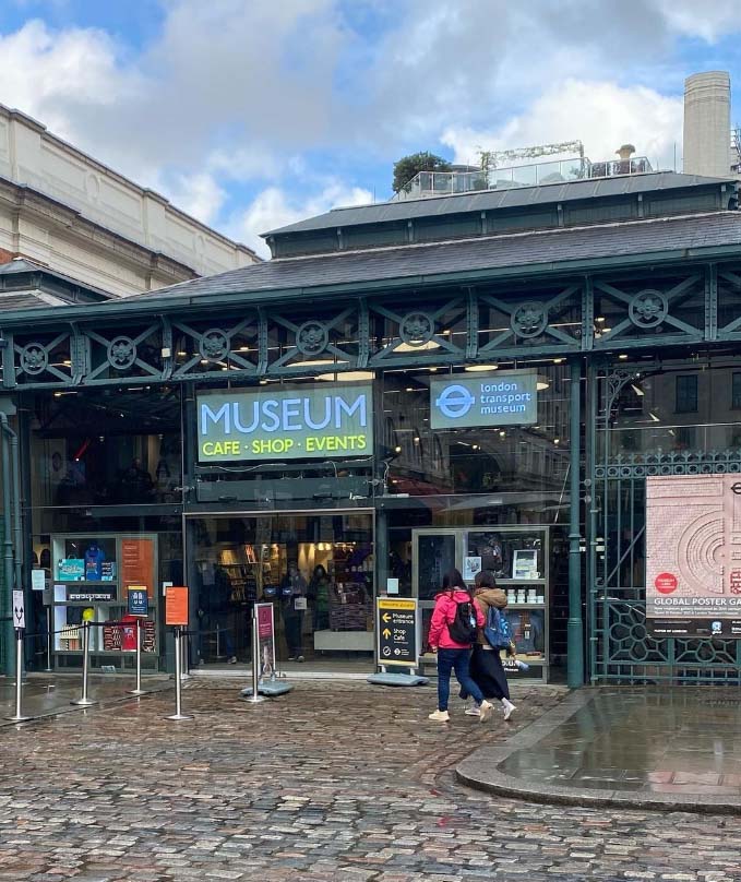 London Transport Museum on the Piazza in Covent Garden