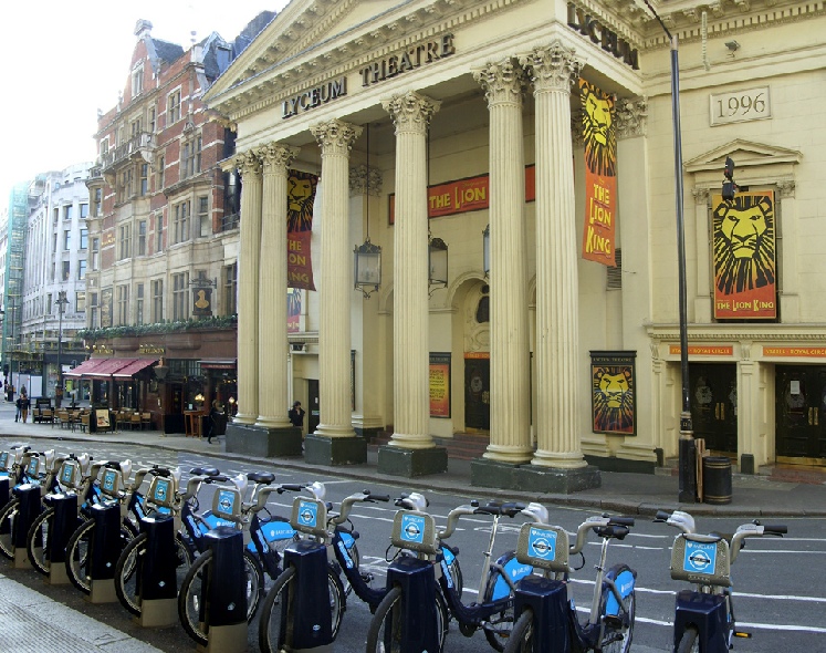 Lyceum Theatre on Wellington Street in London’s Covent Garden