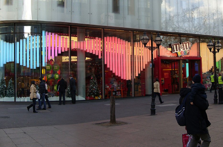 M&Ms World near Leicester Square in London