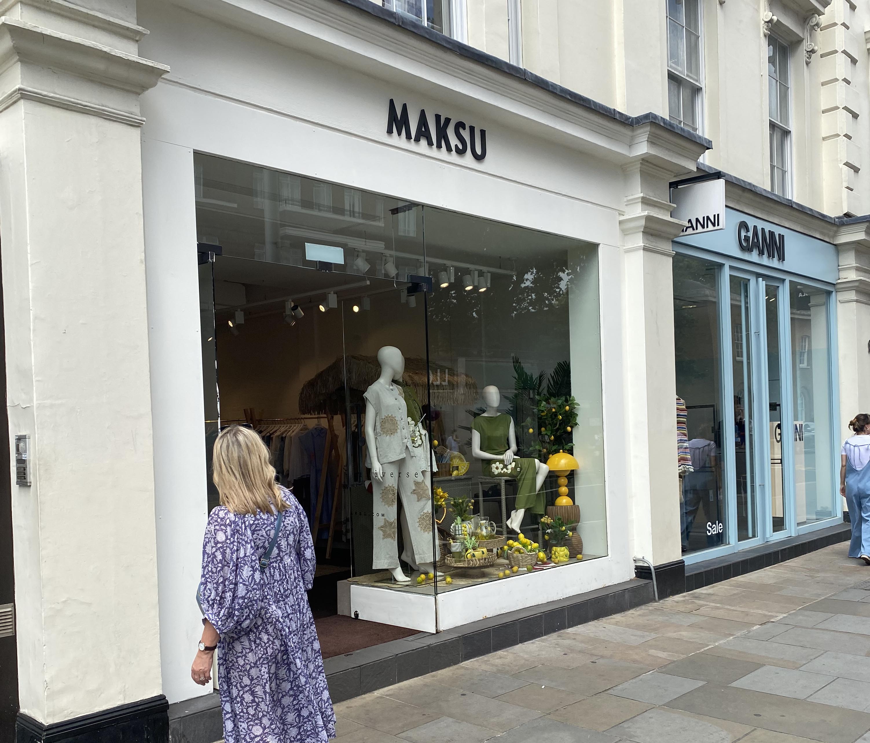 Maksu womenswear shop on King's Road in Chelsea