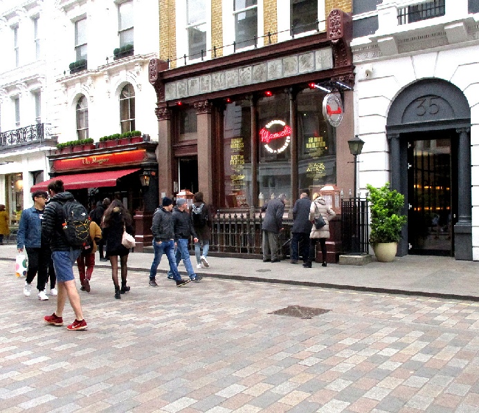Maxwell’s restaurant on King Street in London’s Covent Garden
