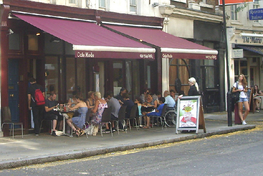Mode pizzeria on Endell Street in Covent Garden