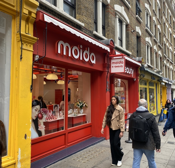 Moida cosmetics shop on London's Charing Cross Road