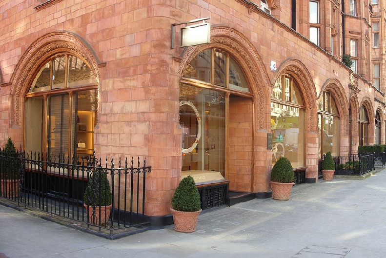 Moynat handbags shop on Mount Street in London’s Mayfair