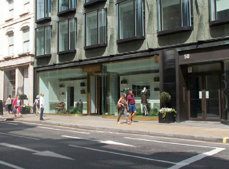 Mulberry bags shop on London’s New Bond Street