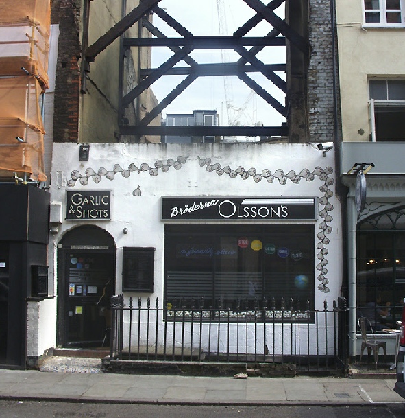 Olsson’s Garlic & Shots bar and restaurant in London’s Soho