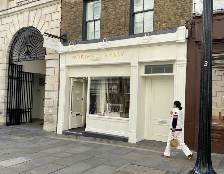 Parfums de Marly shop on James Street in London's Covent Garden