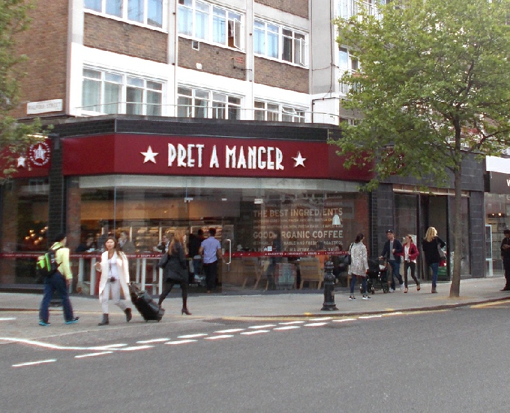 King’s Road - Pret a Manger sandwich bar and cafe