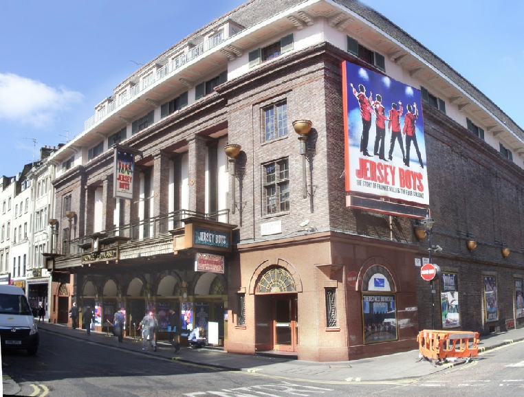 Old Compton Street in Soho - Prince Edward Theatre