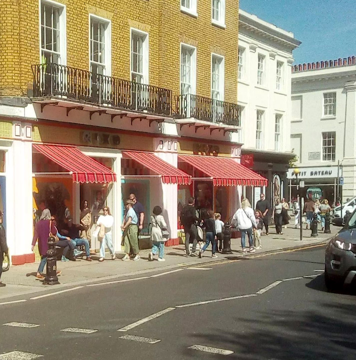 Rixo womenswear shop on King's Road in Chelsea