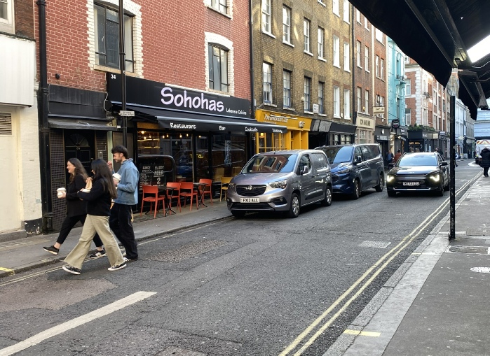 Sohohas Lebanese cafe on D'Arblay Street in London's Soho