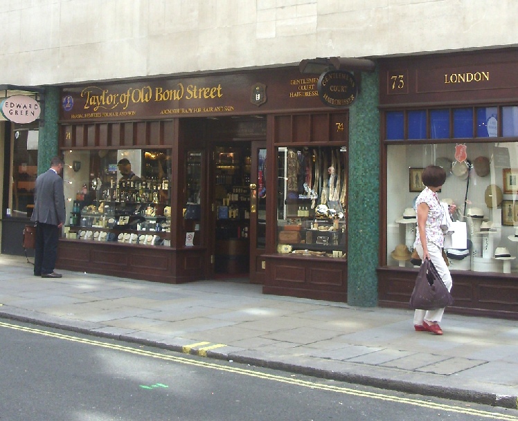 Taylor of Old Bond Street men's grooming shop on Jermyn Street in London