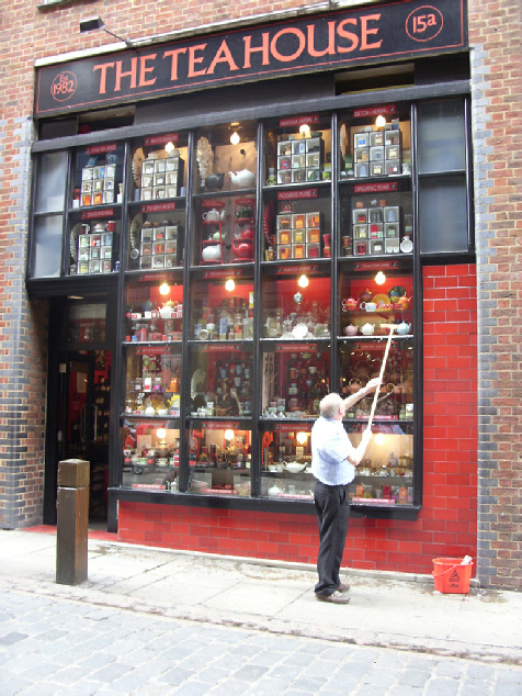 The Teahouse, teas and tea-making shop on Neal Street in London's Covent Garden