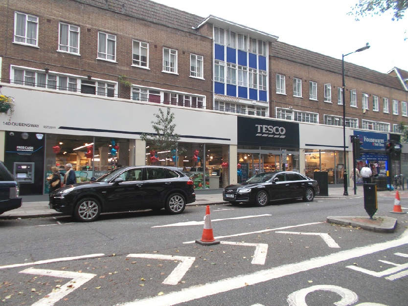 Tesco supermarket on Queensway in London's Bayswater