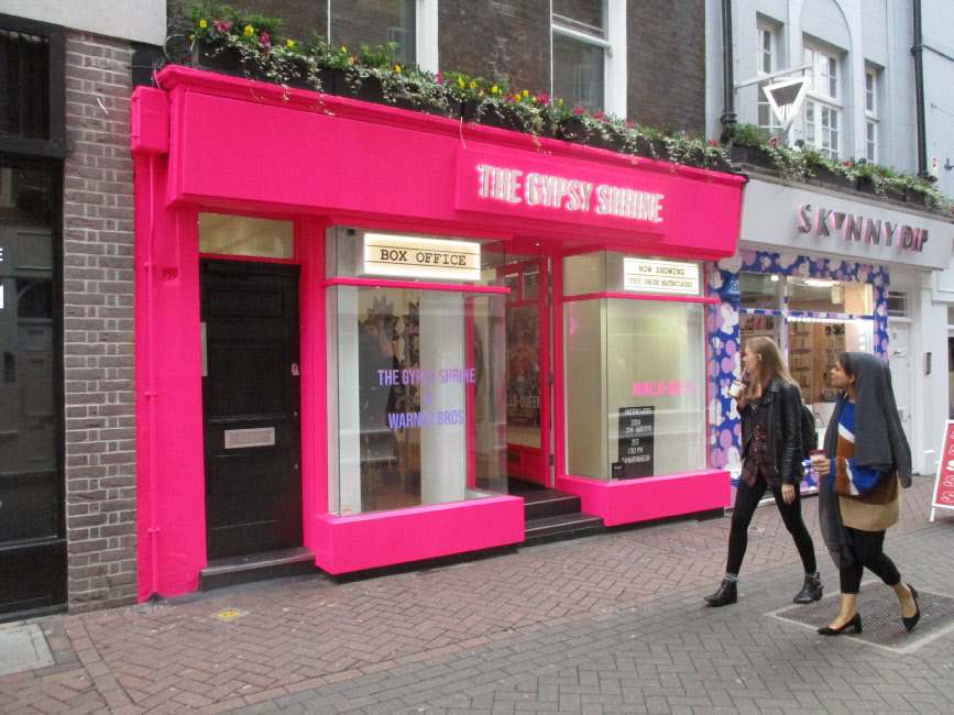 The Gypsy Shrine body gems and glitters shop in London's Carnaby