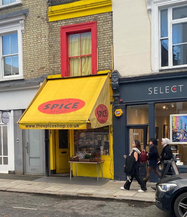 The Spice Shop on Blenheim Crescent in London’s Notting Hill