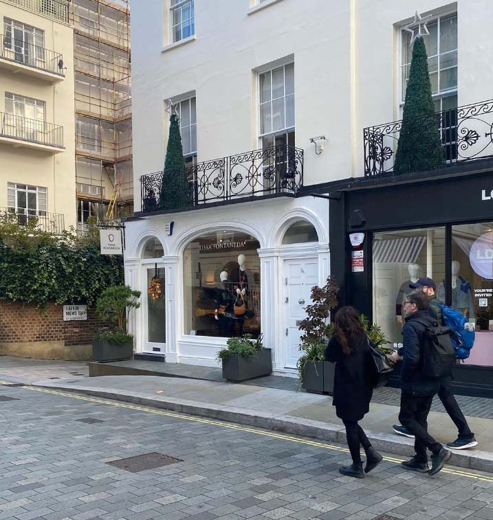 Tissa Fonteneda shop on Motcomb Street in Belgravia