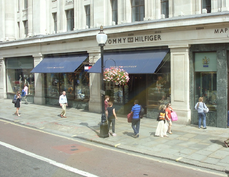 Tommy Hilfiger clothing store on Regent Street in London