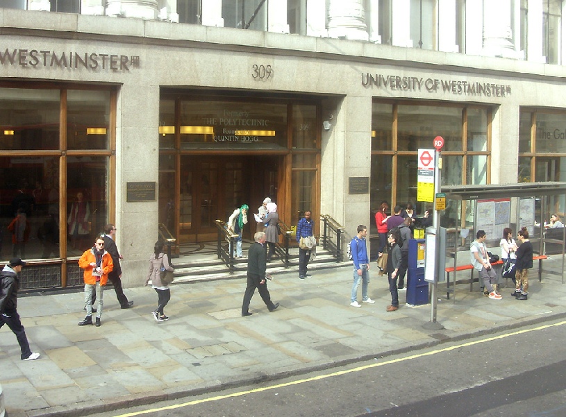 University of Westminster on Regent Street in London