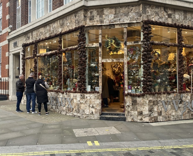 V V Rouleaux haberdashery shop on Marylebone Lane in London