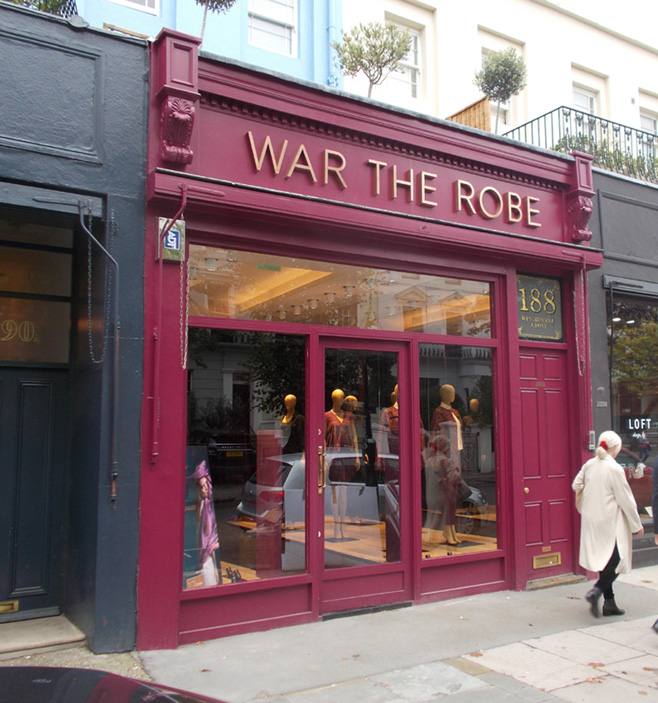 War the Robe womenswear shop in London's Notting Hill