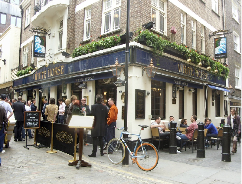 The White Horse pub on Newburgh Street in London's Carnaby