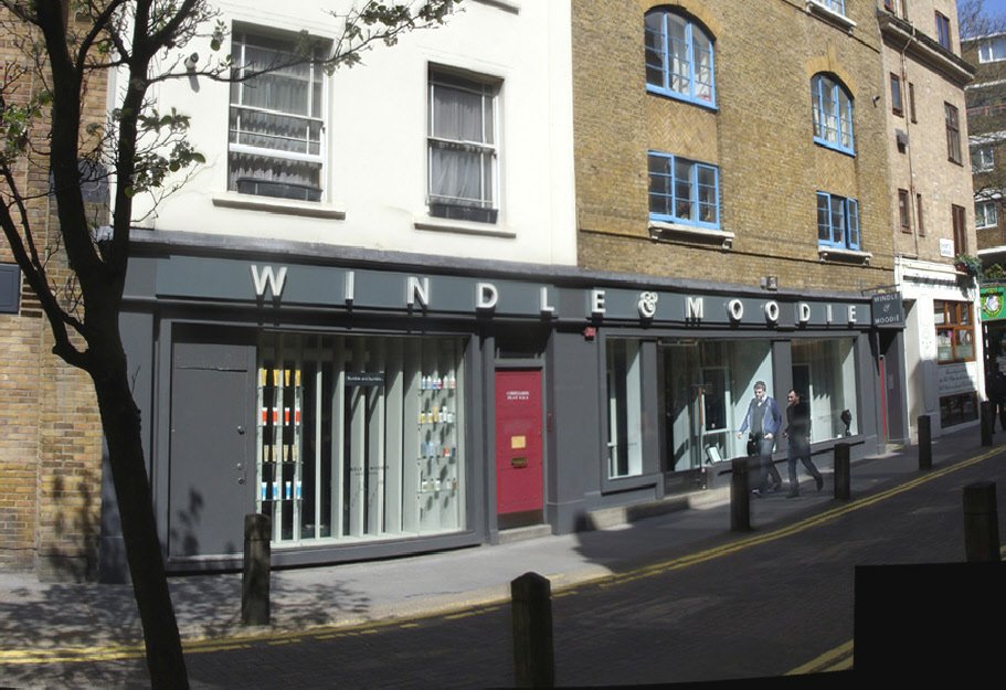 Windle and Moodie hair salon in London's Covent Garden