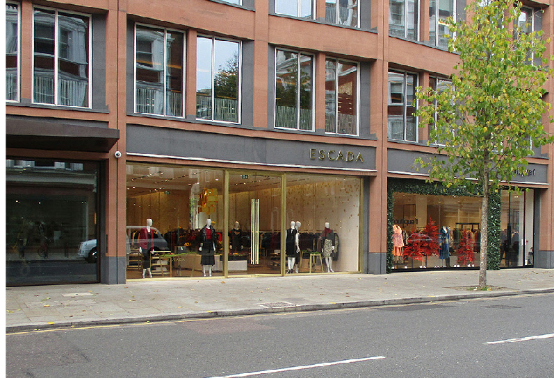 Escada womenswear shop on Sloane Street near Sloane Square