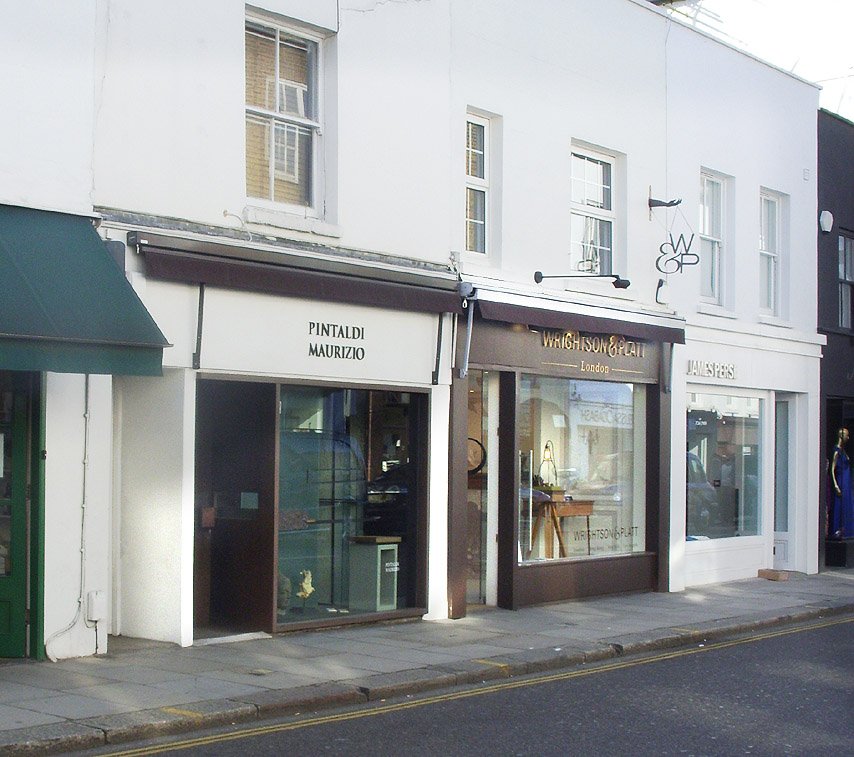 Wrightson and Platt sculpture and jewellery shop in London