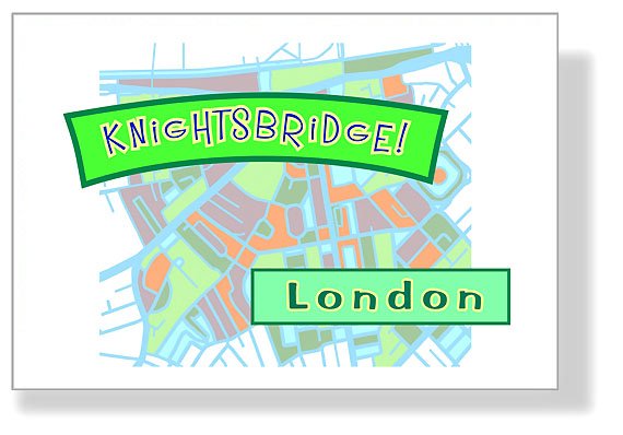 Colour print - Knightsbridge London